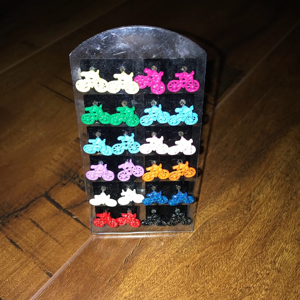 Bicycle Earrings